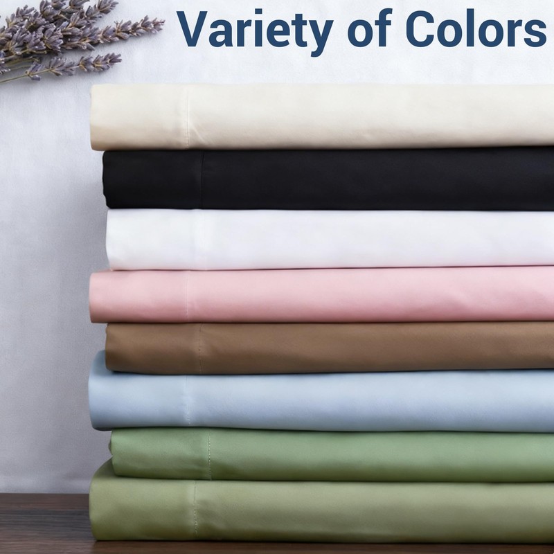 Flat Sheet 81x96 Soft Breathable Microfiber Top Bed Sheets, White, 1 Pack gallery