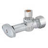 1 PCS 10722LF 5/8"x3/8" OD Compression 1/4 Turn Angle Stop Valve Chrome Key gallery