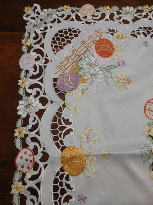 Floral Easter Square Springtime Tablecloth 33" Square gallery