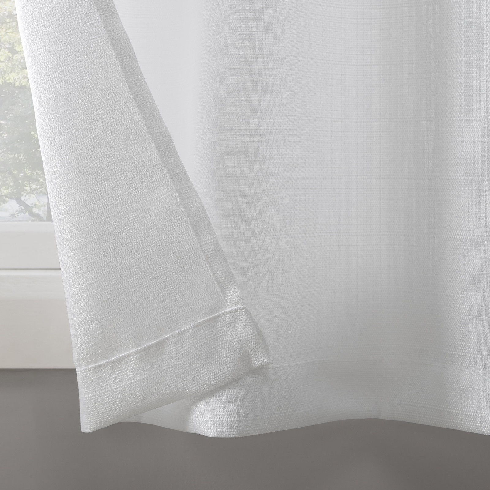 Semi Sheer Kitchen Curtains Tier Pair with Valance Set White 54 Inch Wide x 36 gallery