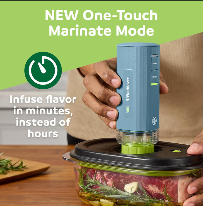 Handheld Vacuum Sealer Machine with Marinate Setting & Charging Dock gallery