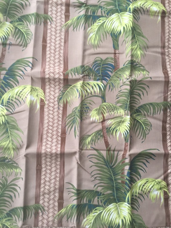 Hawaiian window curtain 1 panel drape 3 sizes 3 colors Palm Tropical gallery