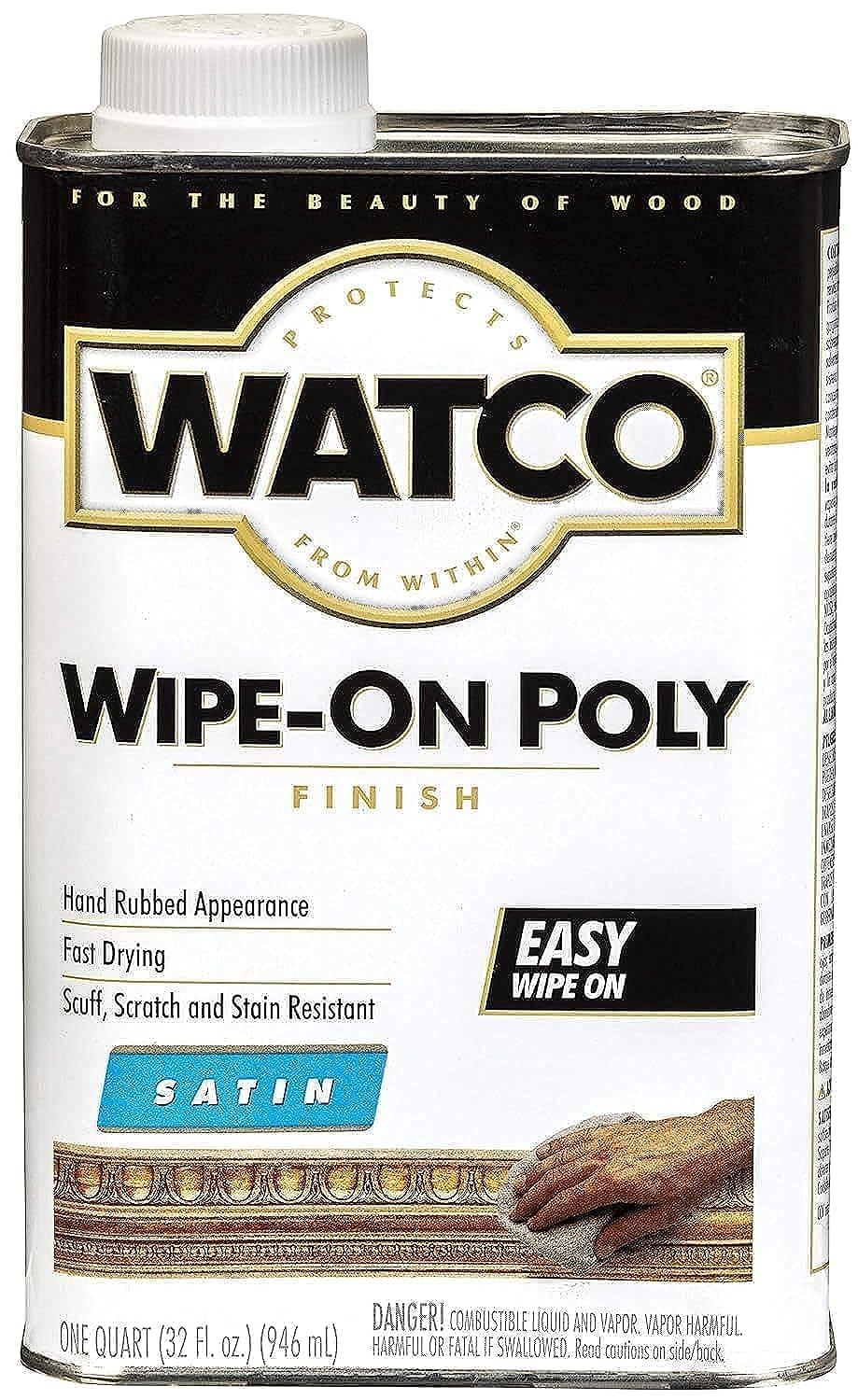 Watco Wipe On Polyurethane Finish Clear Gloss Quart 1L Clear Protective Coating gallery
