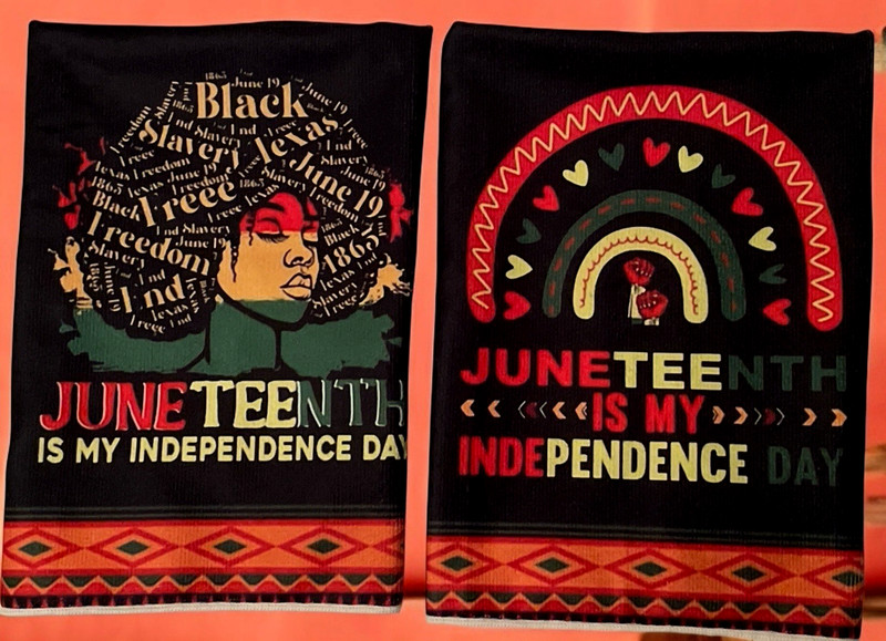 Juneteenth Celebration Kitchen Towels 18x26" Polyester Dish Cloths Independence gallery