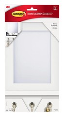 Command Mirror Organizer with 3 Key Hooks and Small Ledge Holds up to 2 lb