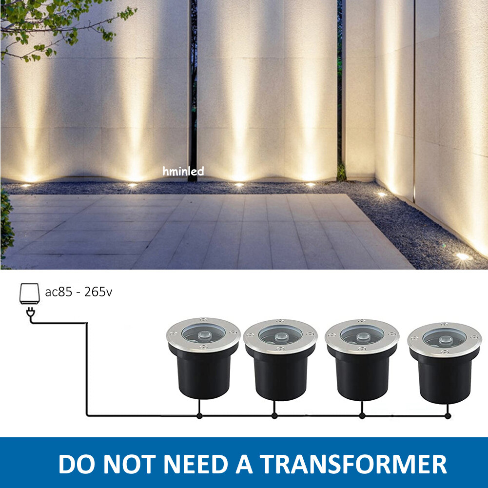 3W 110V LED Walkway Bulb Spot Waterproof Underground Outdoor Light 3000K 6500K gallery