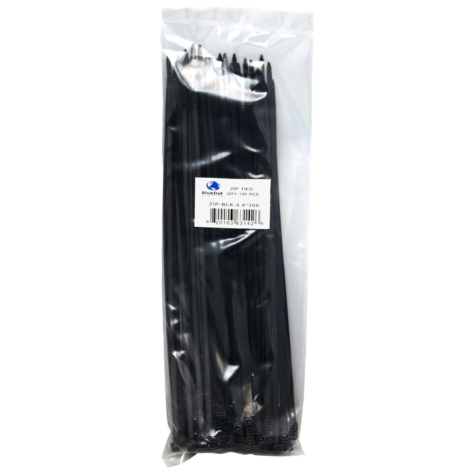 100X Plastic Cable Nylon Zip Ties Wrap Extra Heavy Duty Wire Fastener 12" Long gallery