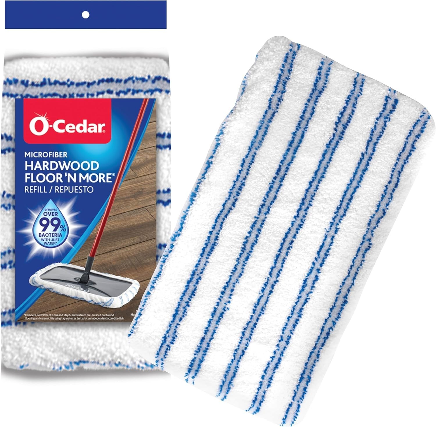 Durable Hardwood Floor Mop Refill - Cleans 99% Bacteria, Reusable & Eco-Friendly gallery