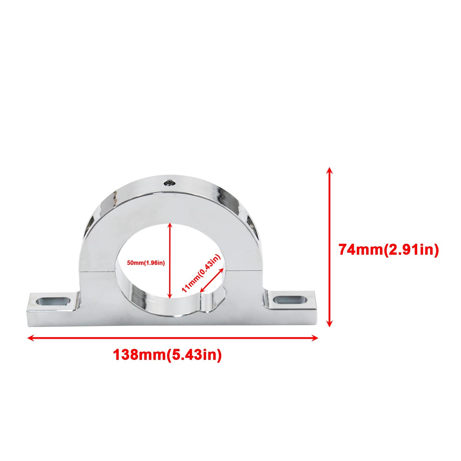 Aluminum Universal Steering Billet 2" Steering Column Keyed No Drop Mount for... gallery