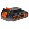 BLACK+DECKER 20V MAX LITHIUM BATTERY 2.0AH CHARGER SOLD SEPARATELY - ORANGE gallery