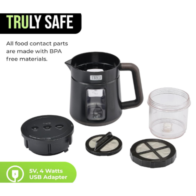 TRU Rapid Cold Brew Coffee Maker 17oz 500ml Vacuum Extraction 3 Strength Setting gallery