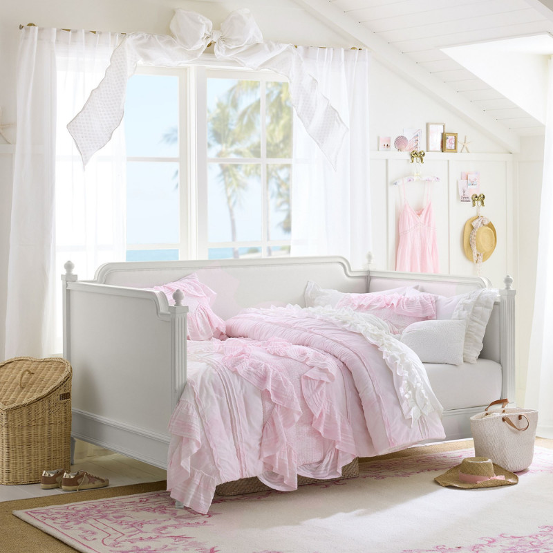 Potterybarn LoveShackFancy Ornate Border Rug Pink 3'x5' gallery
