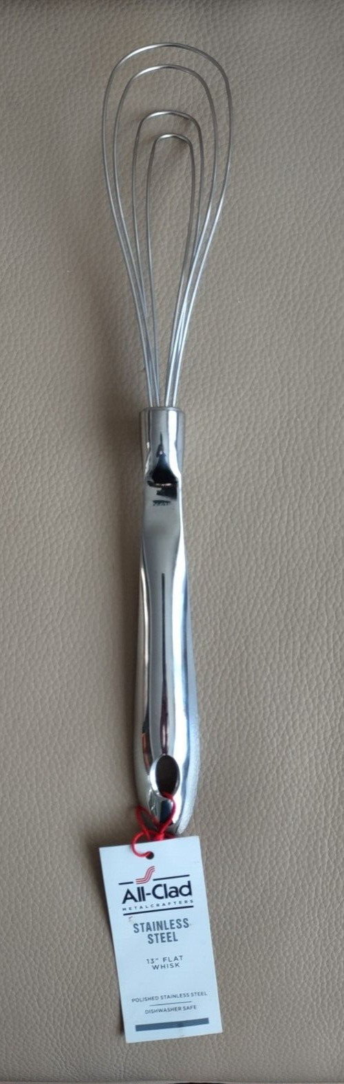 All-Clad 13" Flat Whisk - Polished Stainless Steel - Brand New w/ Tag gallery
