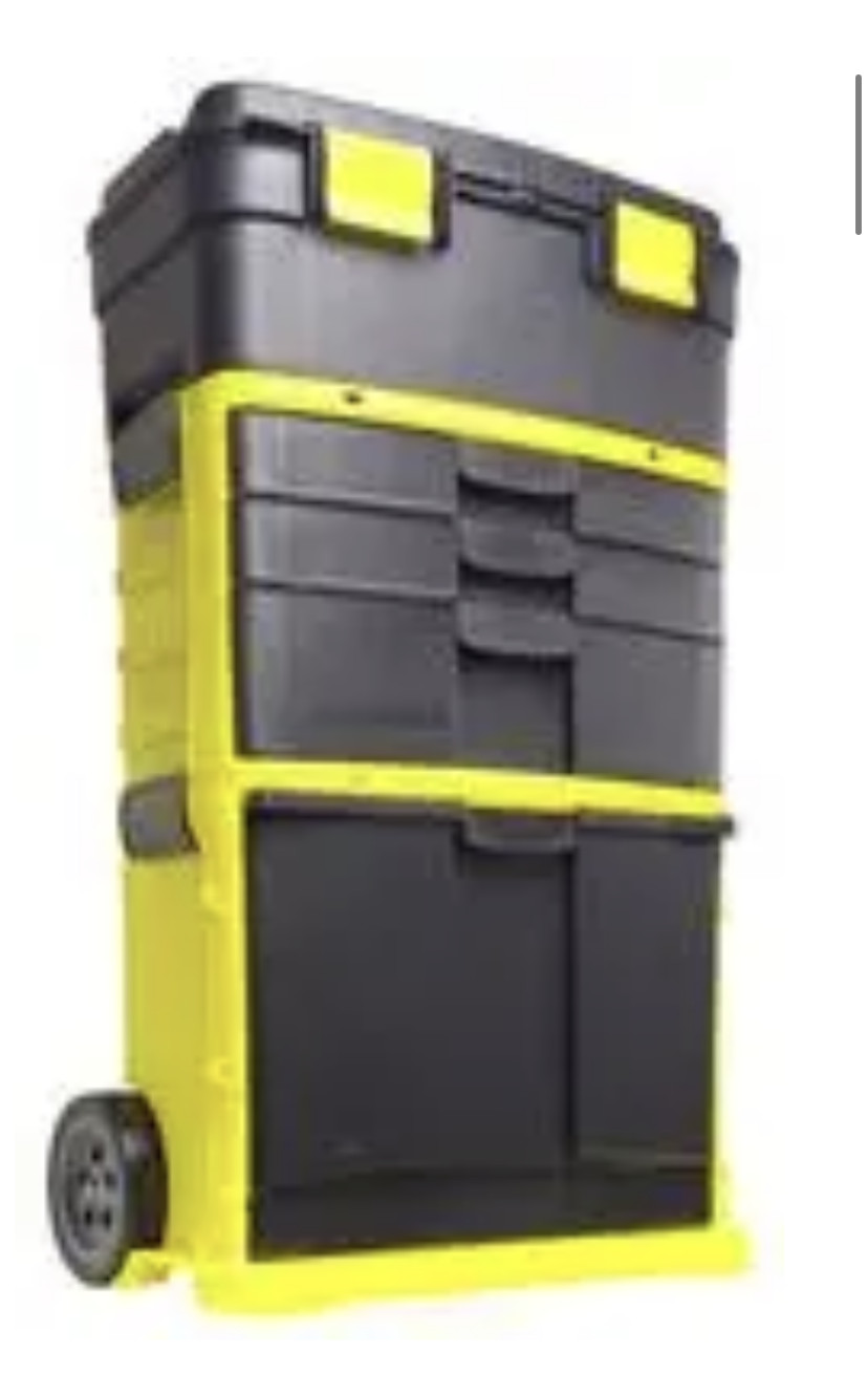NEW Plastic Rolling Workshop Tool Chest Mobile Portable Parts Storage on Wheels gallery