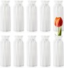 10 Pack Composite Plastic Flower Vase 8" Plastic Vases Centerpieces White gallery