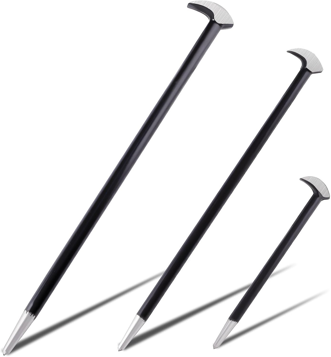 3PCS Rolling Head Pry Bar Set Heavy Duty Indexing Pry Bar Set for Automotive Mac gallery