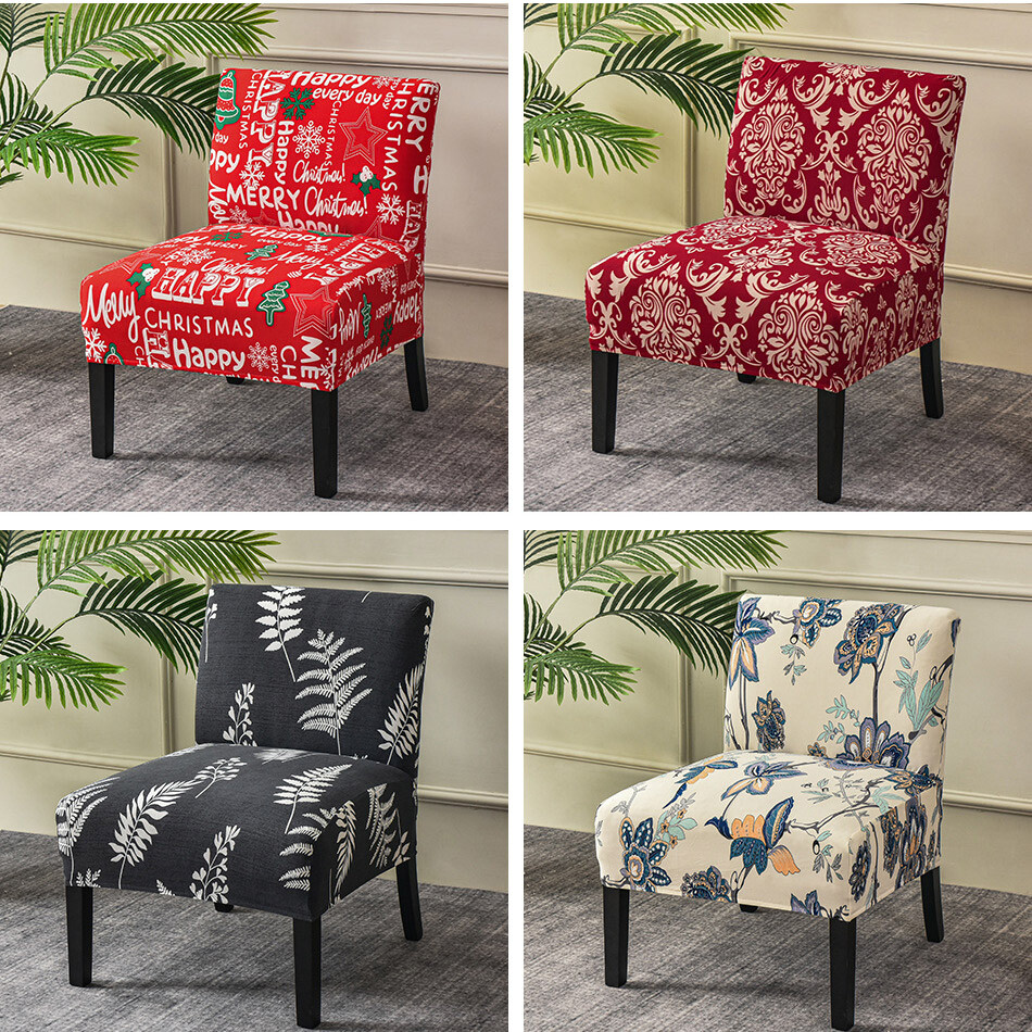 Armless Accent Chair Cover Stretch Slipper Chair Slipcover Protector Home Decor gallery