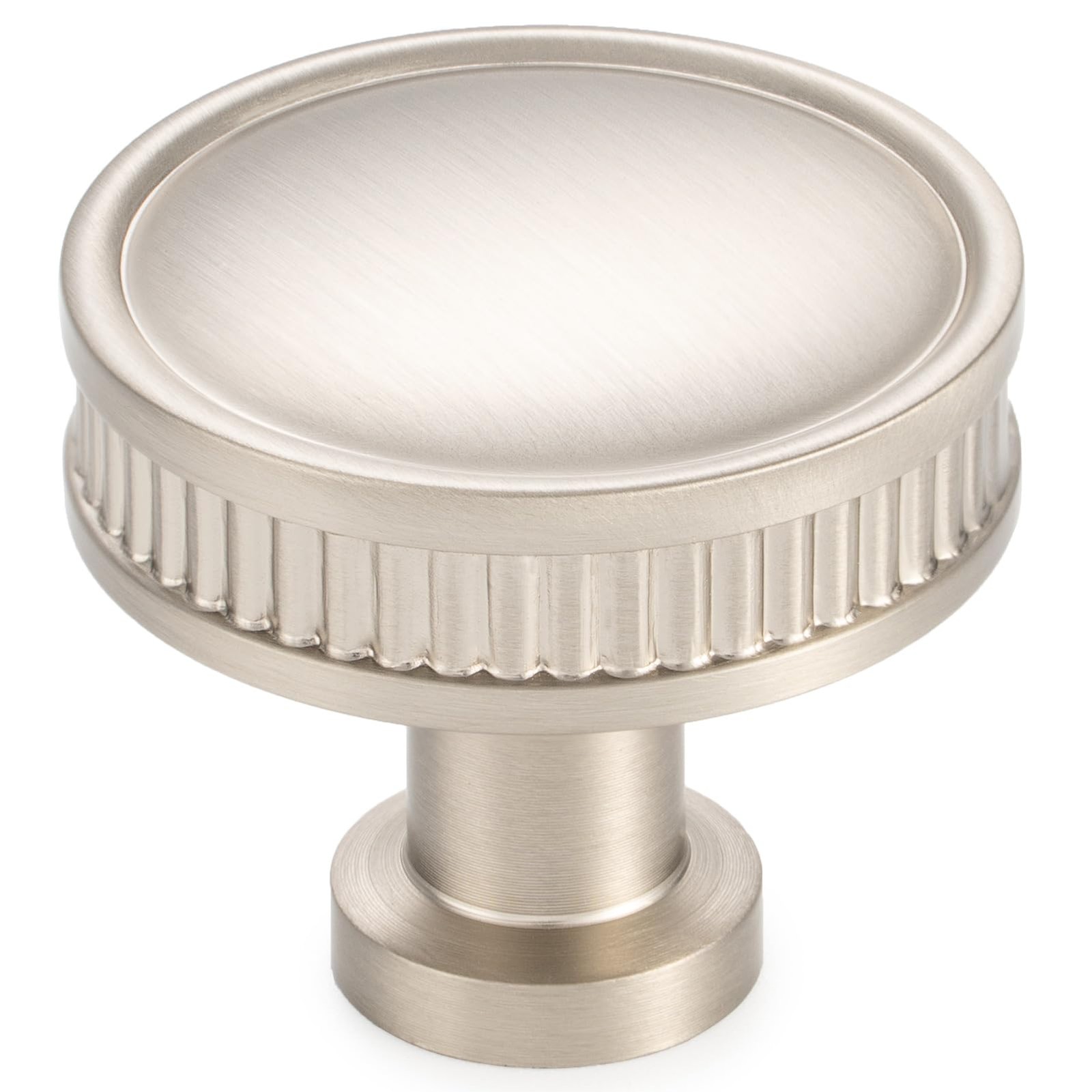 10 Pack 1-1/4 Inch Brushed Nickel Kitchen Cabinet Knobs Satin Nickel Drawer K... gallery