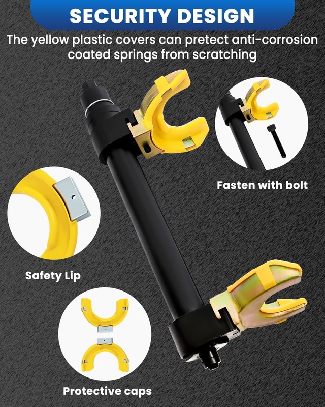SIXIWANZI Universal Spring Compressor Tool, Heavy Duty Coil Spring... gallery