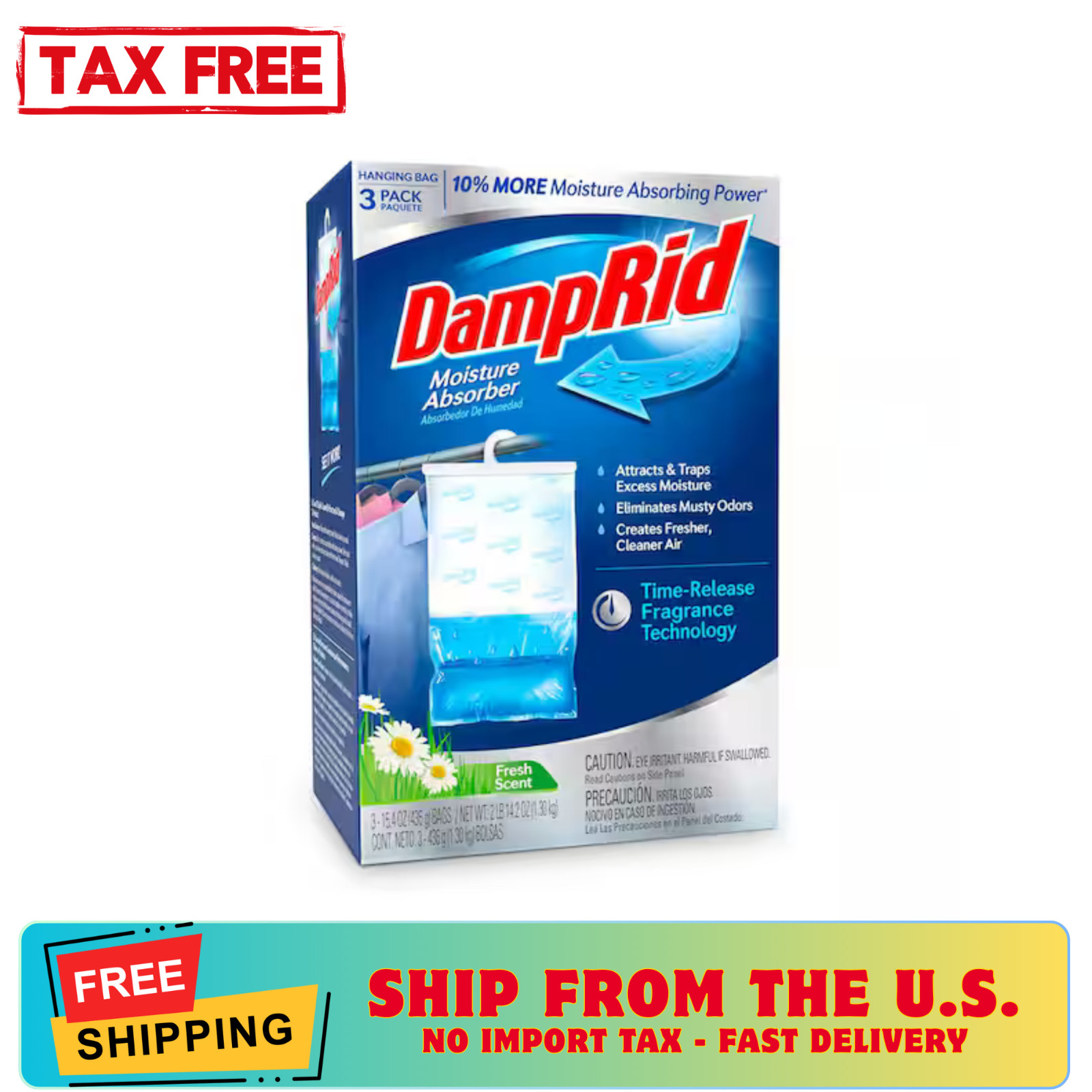 Share DampRid Fresh Scent Hanging Moisture Absorbers, 3 Count gallery