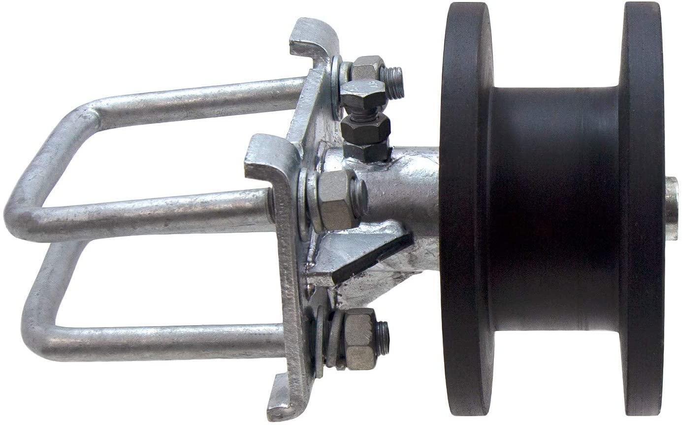 (4-Pack) 4" Square Post x 2" Square Gate Frame Premium Nylon Cantilever Roller gallery