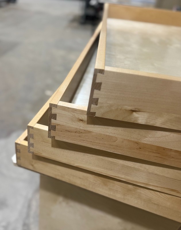5/8" Solid Birch Dovetail Drawer Box -Pre-Finished 33” W x 21” D x 12” H gallery