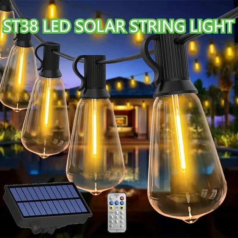 Outdoor Solar String Lights LED Bulbs Patio Solar Light Camping Backyard Garden gallery