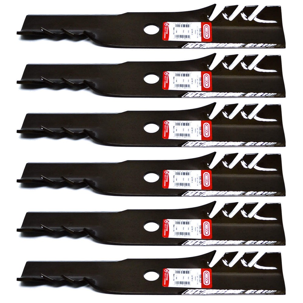 6PK Gator Mulching Blades 596-321 For 48" Exmark Metro Turf Tracer 15/16" Hole