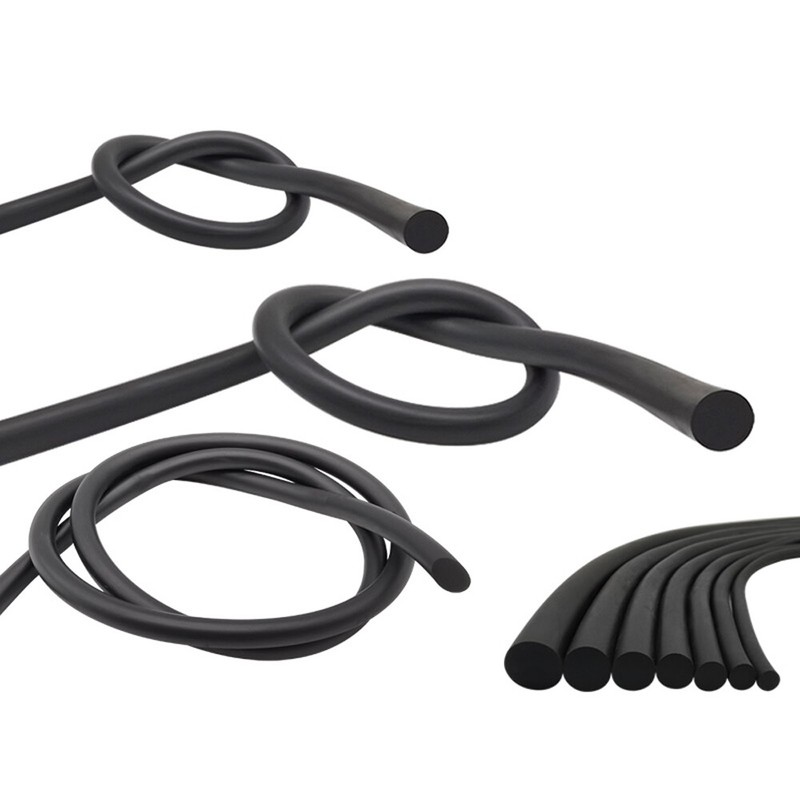 Solid Black Nitrile Rubber Strip O-Ring Cord Oil Water Seal Gasket Dia 2mm-20mm gallery
