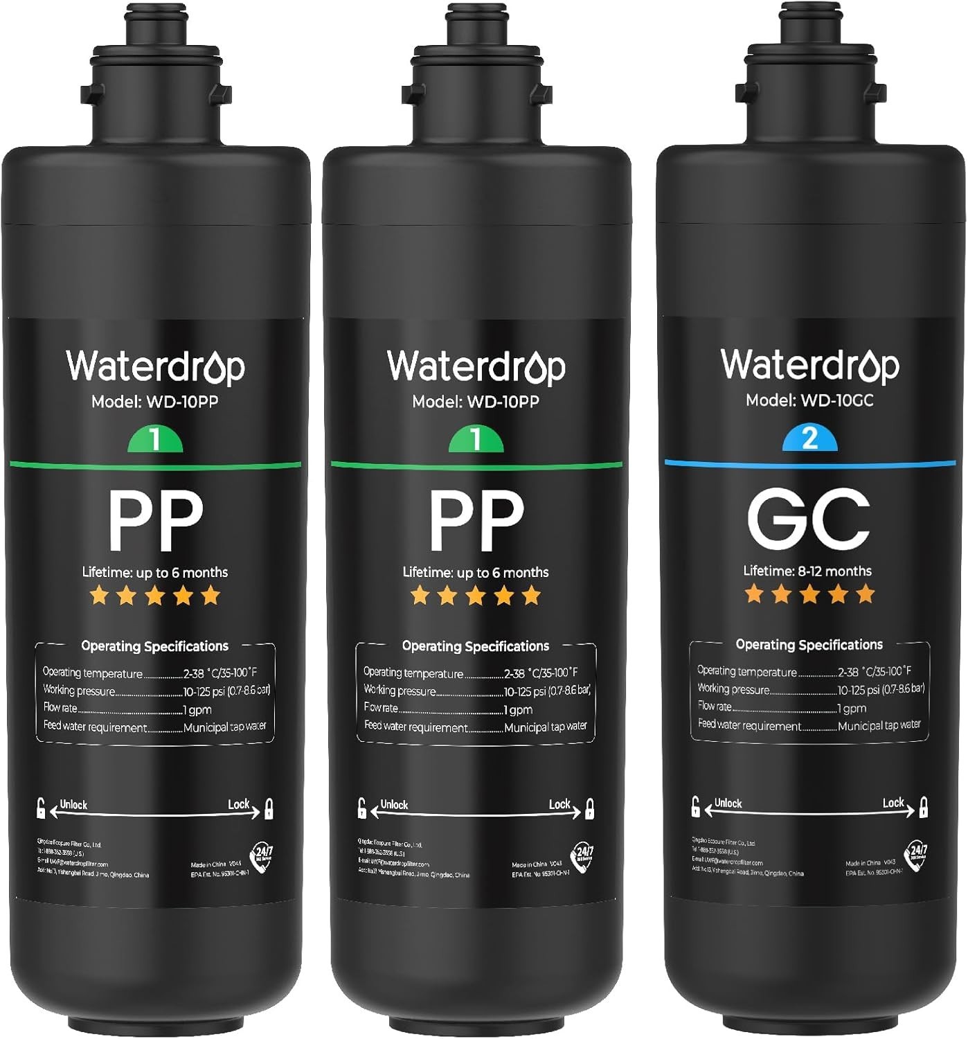 Waterdrop Under Sink 3-Stage Replacement Water Filter for Waterdrop TSA&B (3) gallery