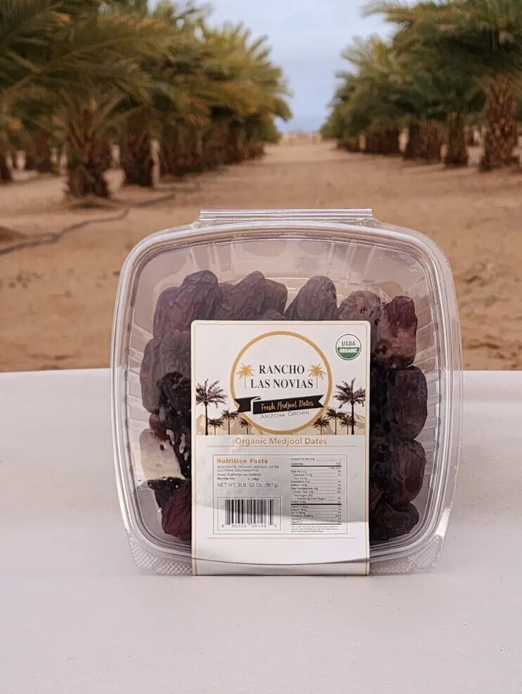 2LB MIXED ORGANIC MEDJOOL DATES. FRESH ARIZONA'S GROWN RANCHO LAS NOVIAS. gallery