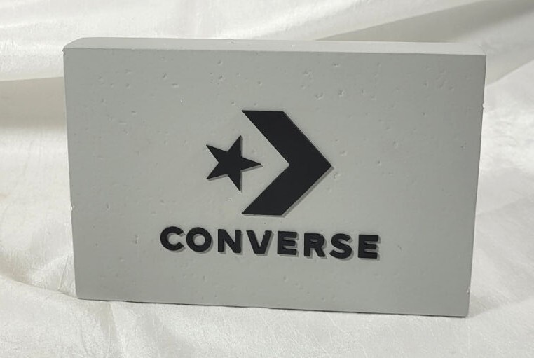 Converse MDF Chipboard Retail Advertising Block Sign 4" Tall x 6" Wide x 1" Deep gallery
