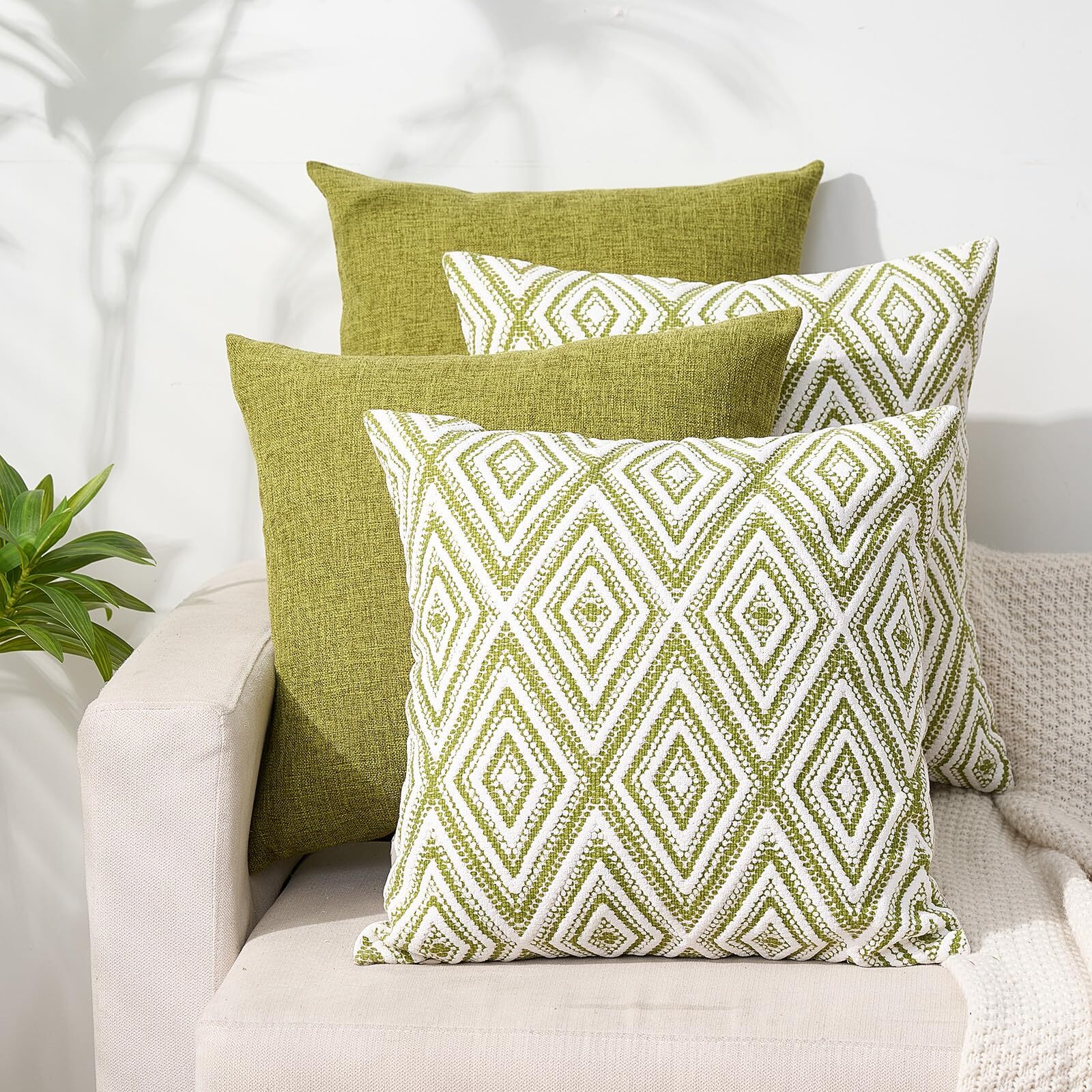 THROW PILLOW COVERS Geometric Decorative Sofa Couch Square Cushion Cover HPUK gallery