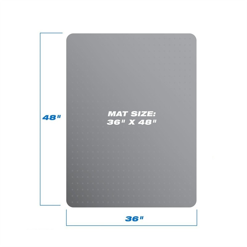 High Quality PVC Rectangle Floor Protection Mat Chair Mat with Nail Transparent gallery