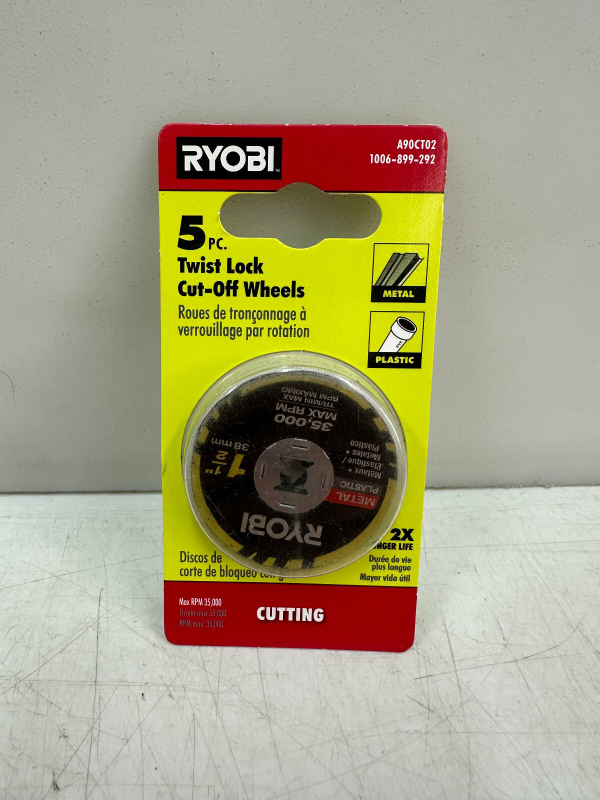 RYOBI Rotary Tool 5-Piece Twist Lock Cut-Off Wheels (For Metal and Plastic) gallery