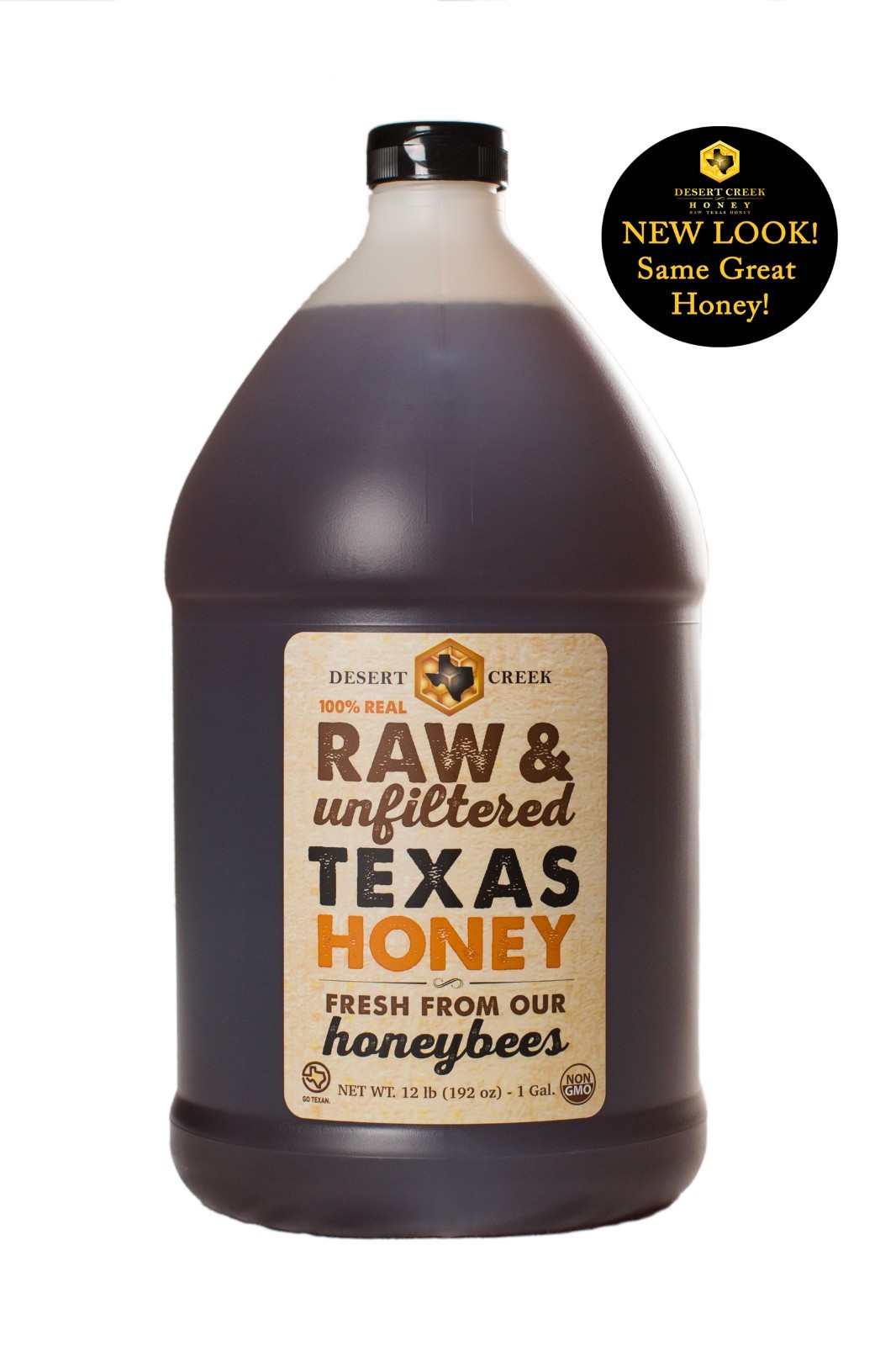 One Gallon (12lb) Raw, Unfiltered Texas Honey. Non-GMO, Kosher. gallery