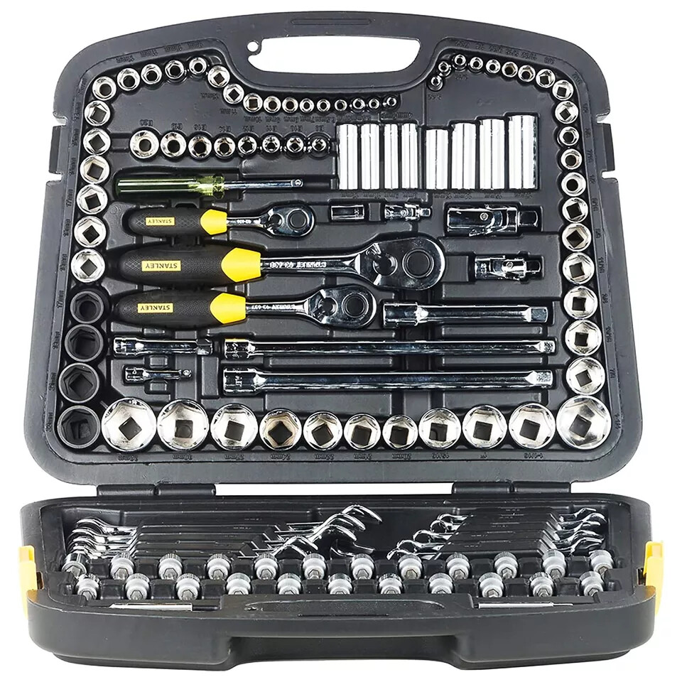 Stanley 91-931 Master Tool Set 120 Pieces of 1/4 3/8 1/2 Inch gallery