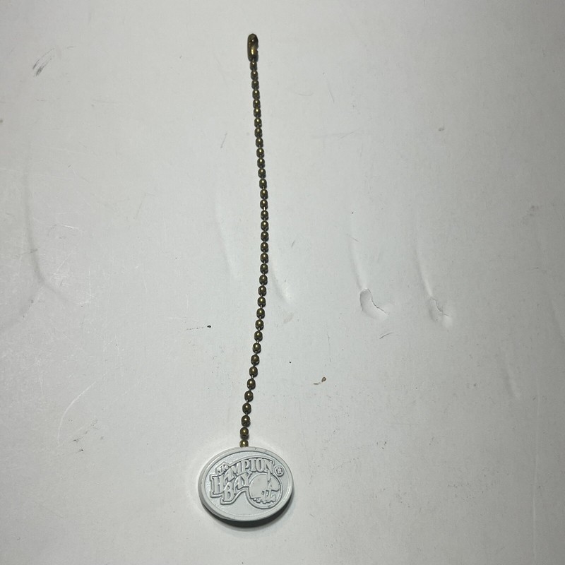 Hampton Bay Ceiling Fan replace part white metal light SHORT pull chain pendant gallery