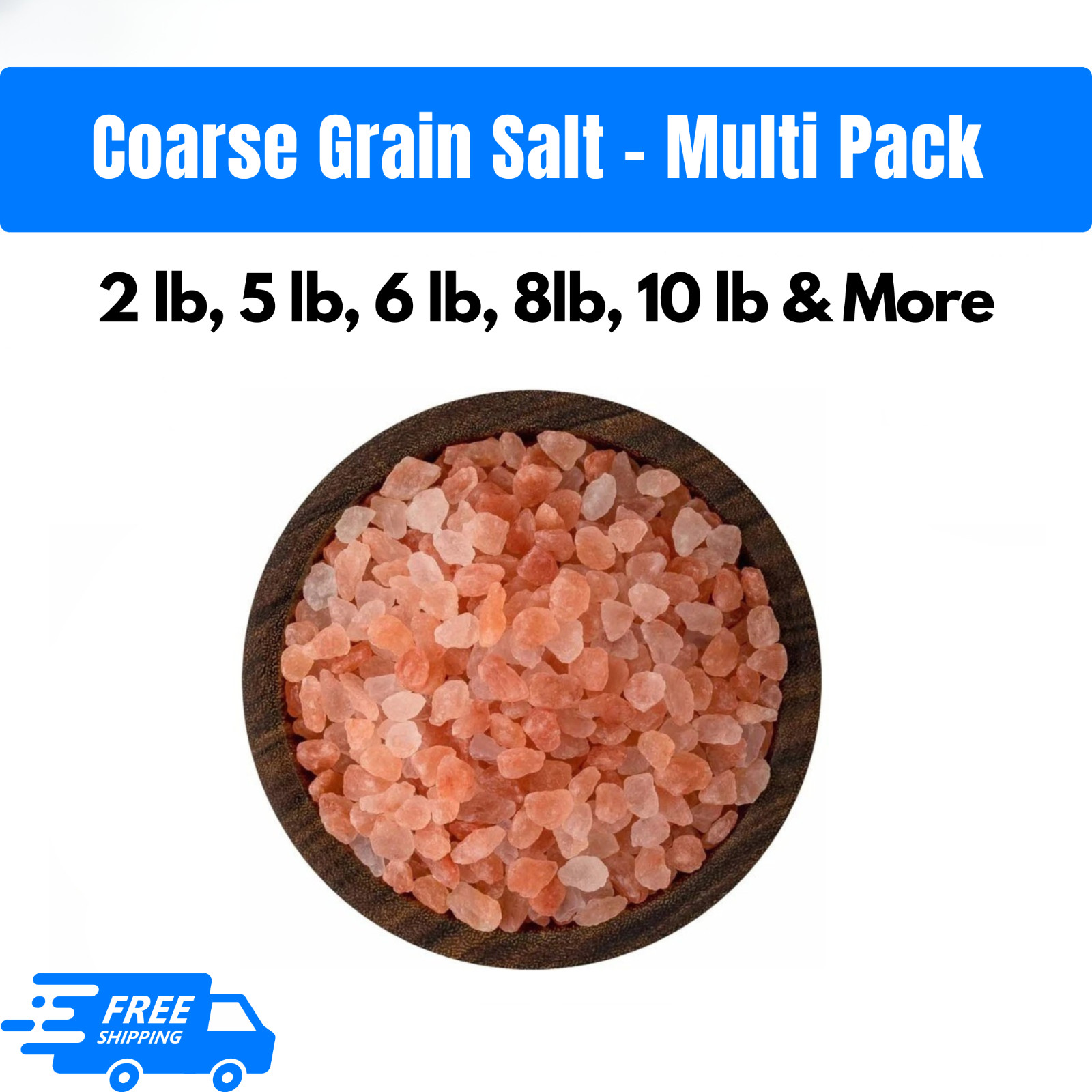 Pink Salt Coarse Grain Himalayan Salt – Multi Listing – Choose Your Size gallery