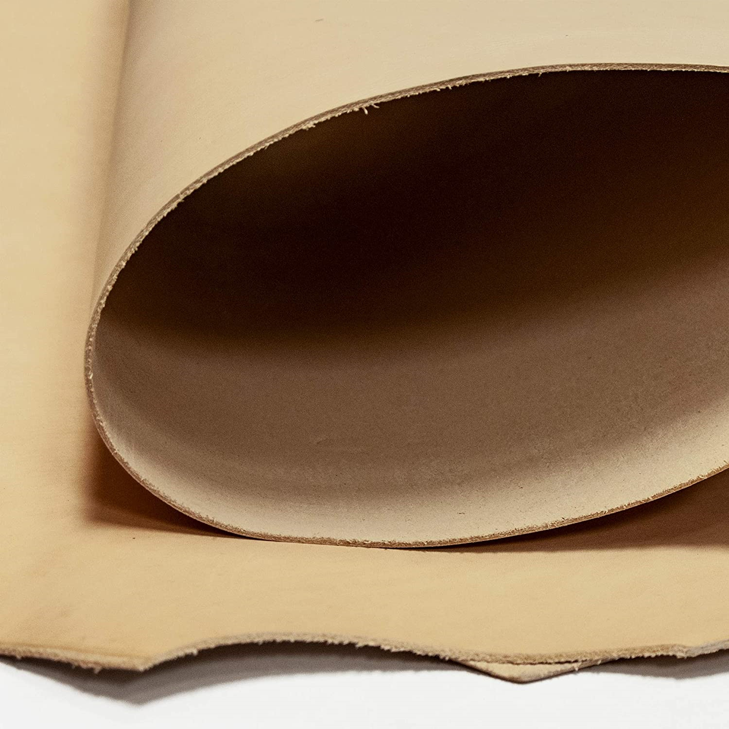 Realeather Veg-Tan Double Shoulder Leather, Natural gallery