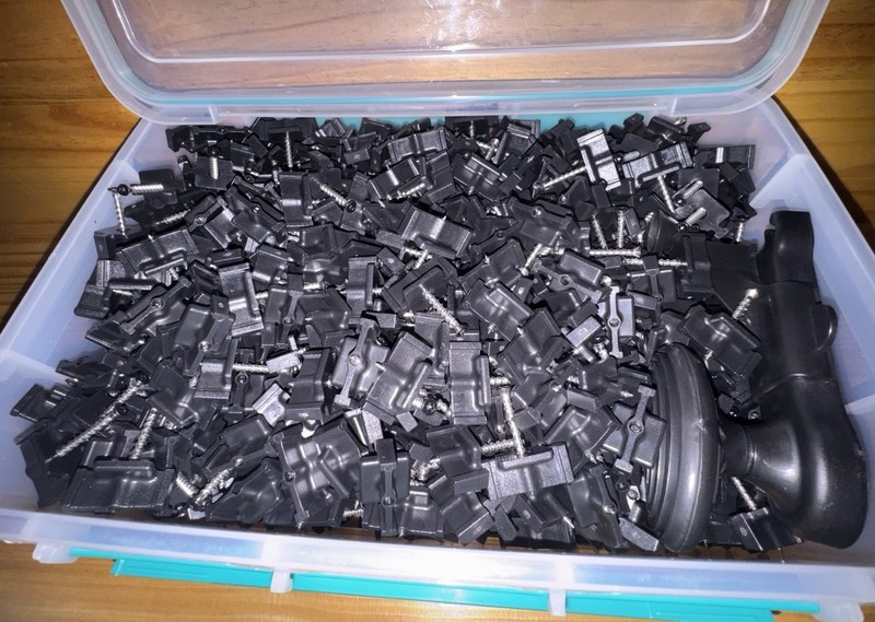 ZONEGRACE 1000 PCS Hidden Deck Fasteners for Grooved Composite Decking Boards gallery