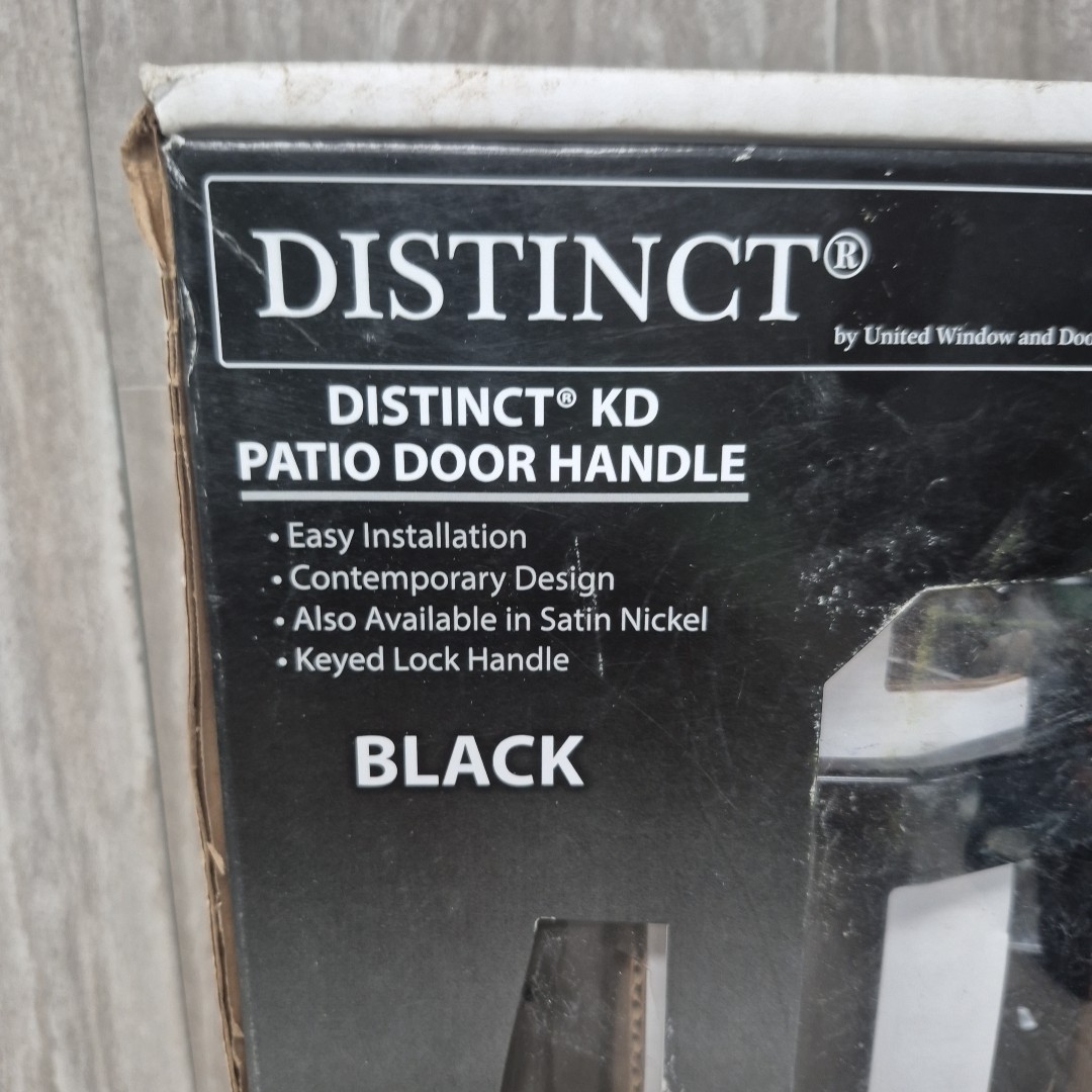 United Window & Door Surface Mounted Sliding Patio Door Handleset 1510680 BLACK gallery