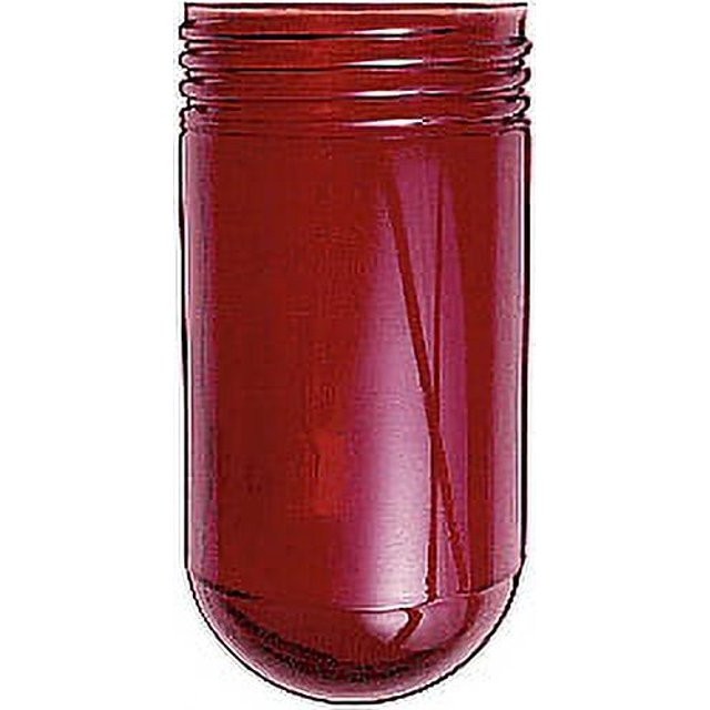 RED VAPORPROOF REPLACEMENT GLASS GLOBE 8 X 4 INCHES