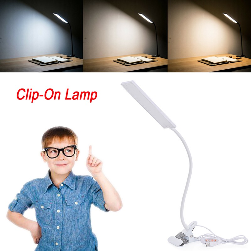 Adjustable LED Lamp Dimmable Clip-On Desk Lamp Flexible Reading Light Flexible gallery