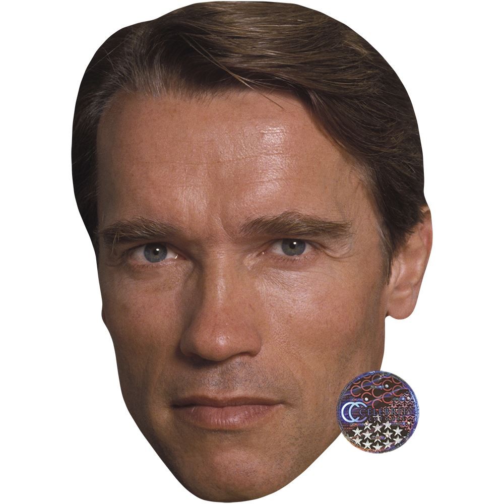 Arnold Schwarzenegger (Young) Celebrity Mask, Flat Card Face, Fancy Dress Mask gallery