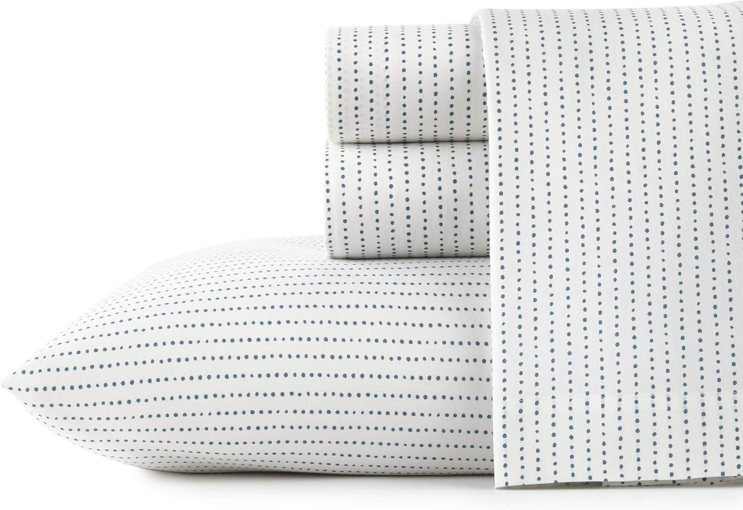 Crisp Queen Sheet Set, 100% Cotton Percale, Deep Pockets, Radius Blue gallery