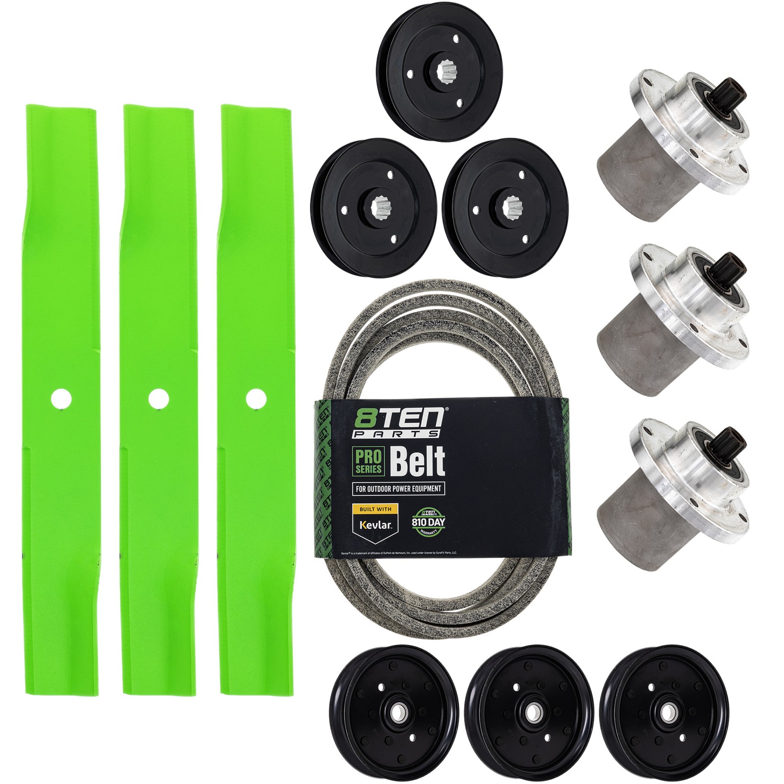 8TEN Deck Rebuild Kit for Hustler FasTrak SD 54-Inch 797696 783506 786889 781856 gallery