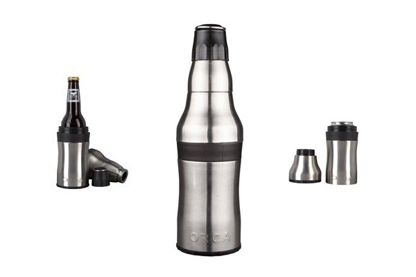 ORCA Rocket Bottle & Can Holder Double Walled Vacuum Sealed Cooler Koozie New
