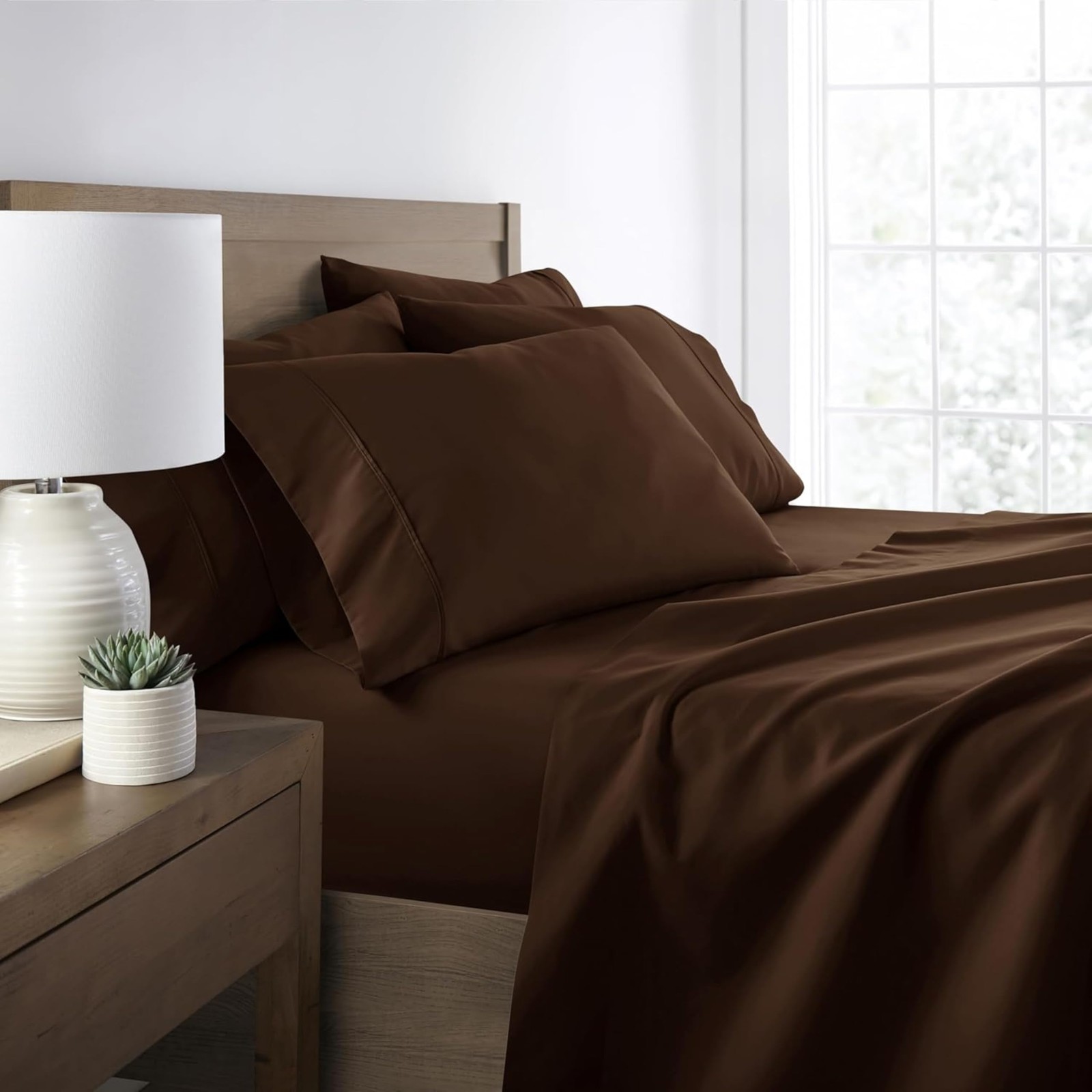 Full Sheet Set 6 Piece - Ultra Comfortable & Breathable Cooling Full Bed Shee... gallery