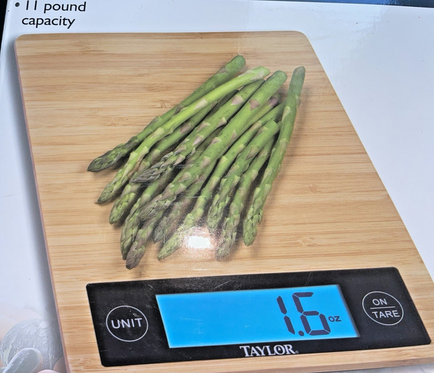 Taylor Bamboo Eco Friendly Food Scale Platform-11 lb Capacity-9 X 7 in Free Ship gallery